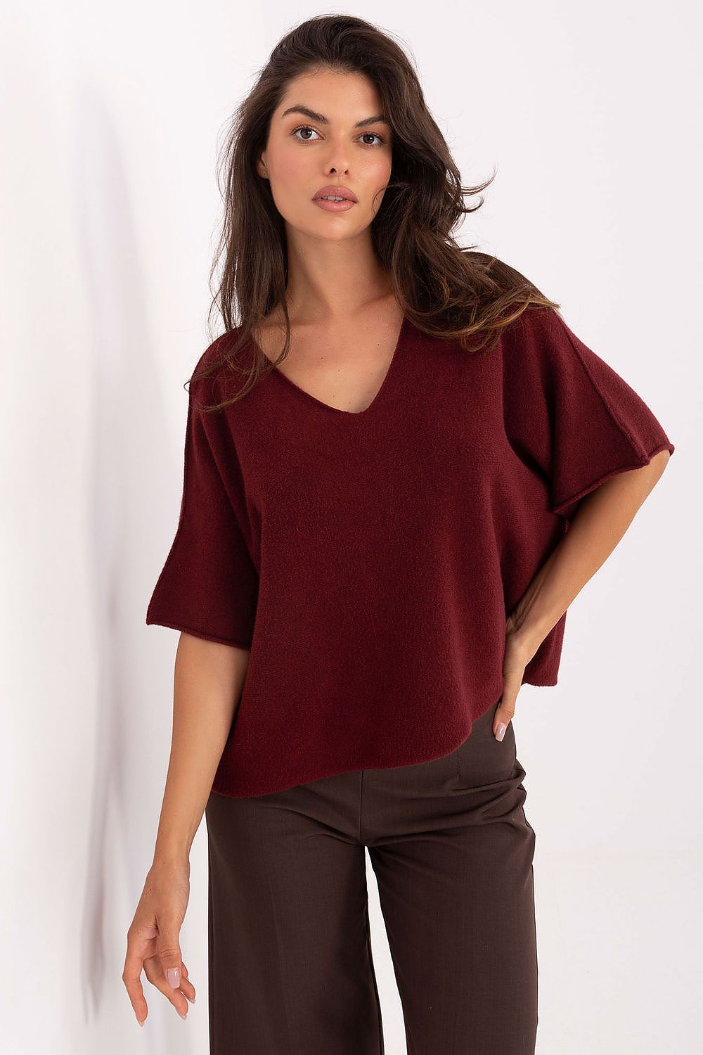 Rövidujjú pulóver model 216680 Italy Moda