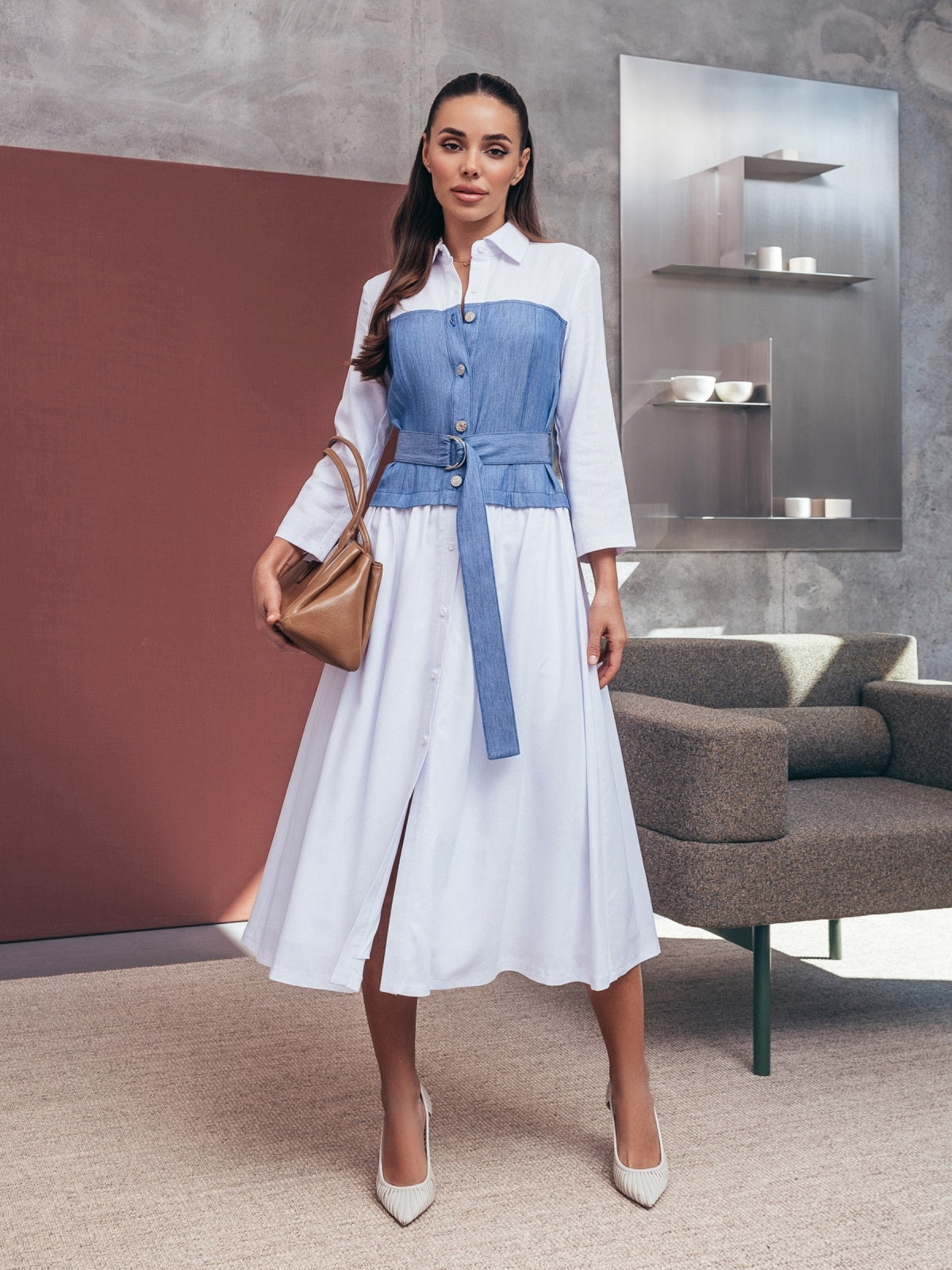 Dressastore - farmer-fehér ingruha